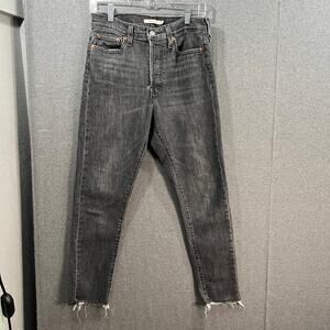 Levi's Wedge Skinny Button fly Gray Black Size 29